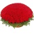 Корзина из 501 красной розы с зеленью Корзина из 501 красной розы с зеленью